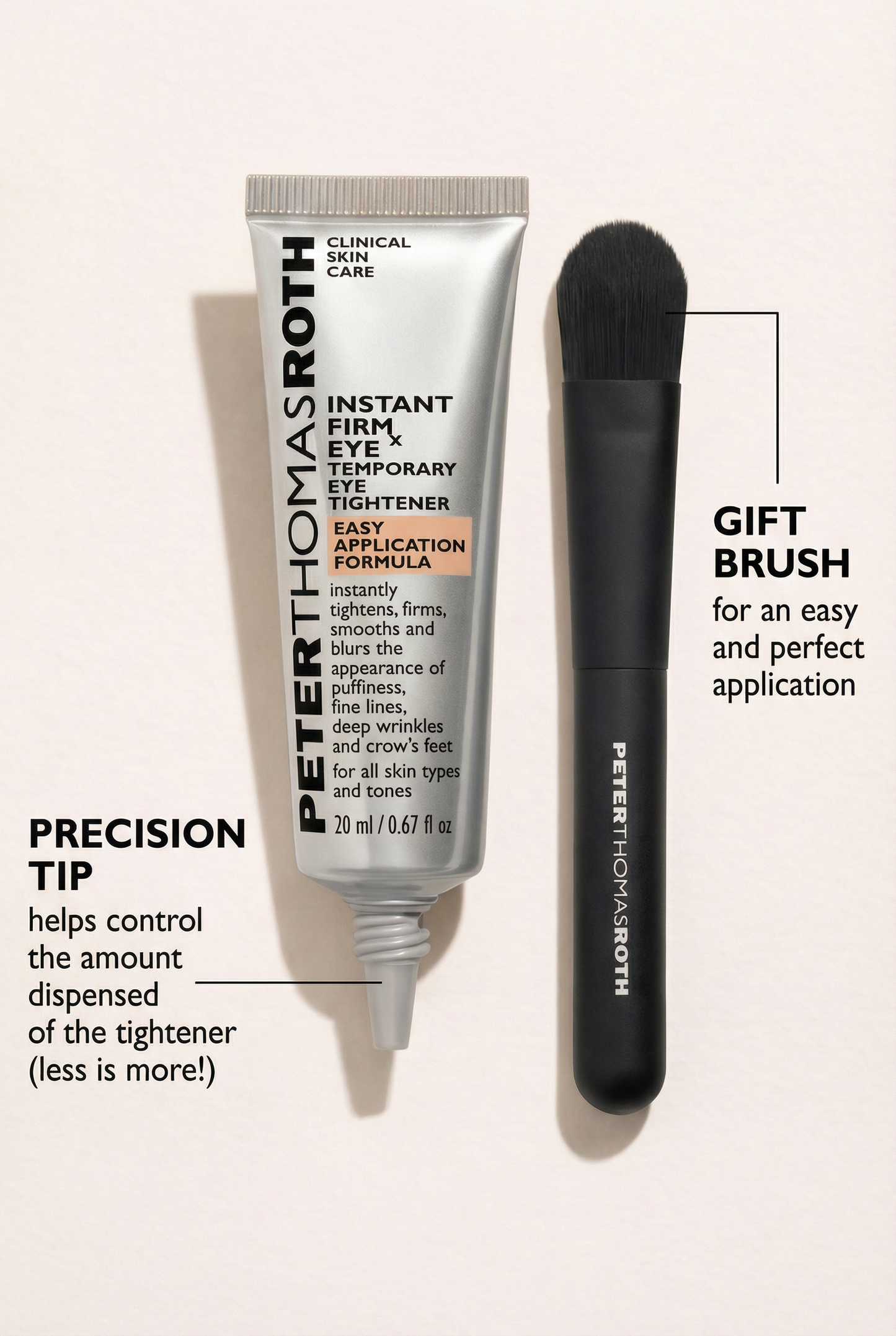 Instant Under-Eye Firming Treatment with an easy to apply formula (immediate effect)