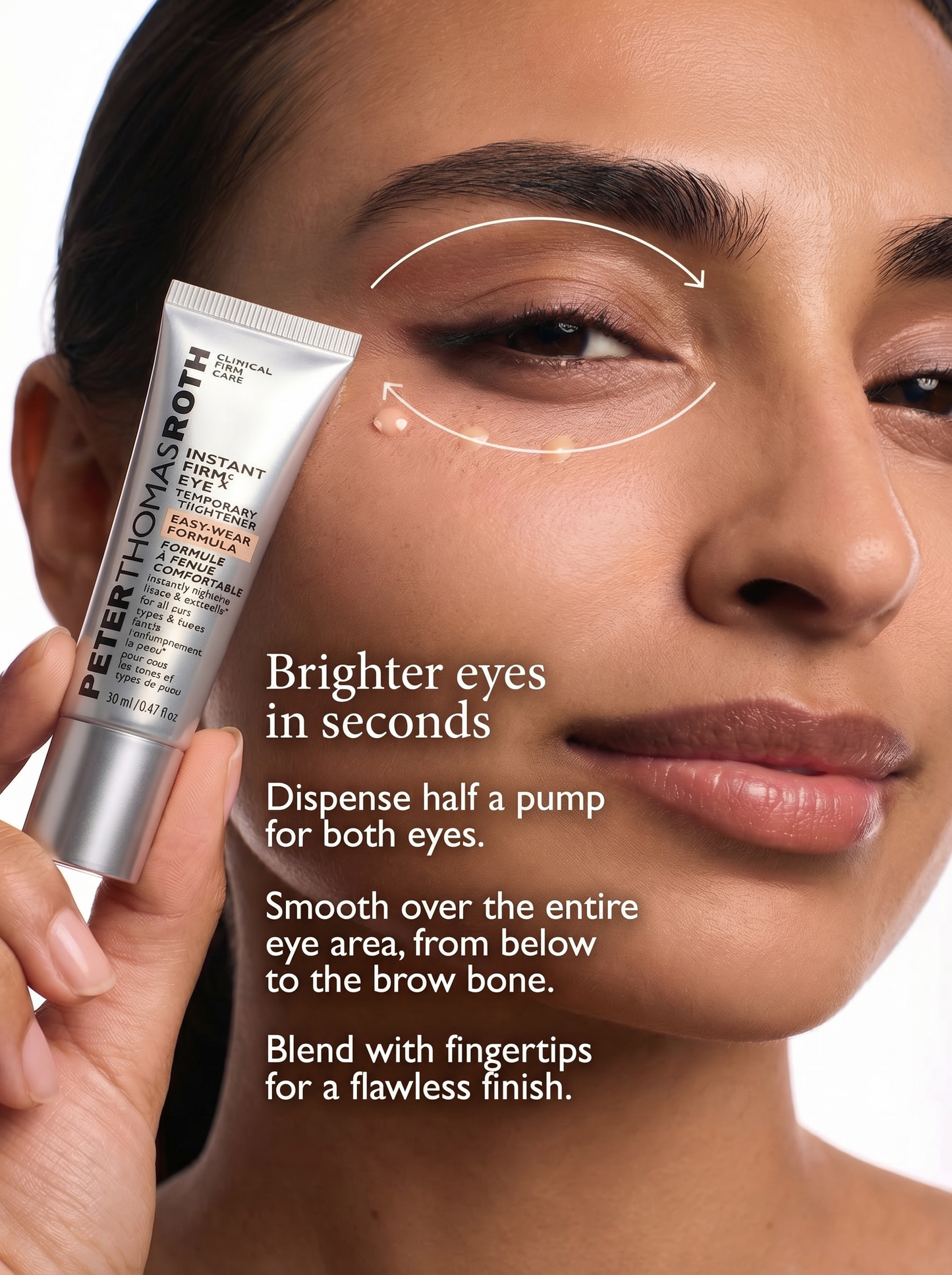 Instant Under-Eye Firming Treatment with an easy to apply formula (immediate effect)
